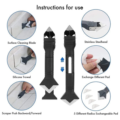 5-in-1 Silicone Scraper and Smoother